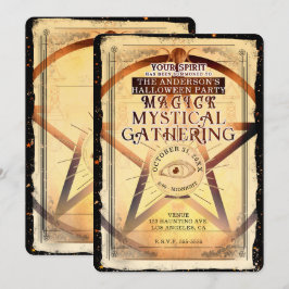 Convites Encontro Místico Mágico Adivinho Olhar Festa