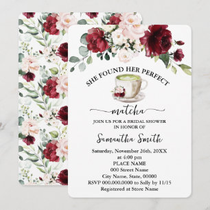 Convites Encontrou Seu Perfeito Matcha Chá de panela Marsal