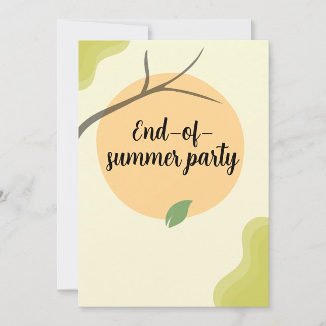 Convites End of Summer Garden Party Invitation (Frente)