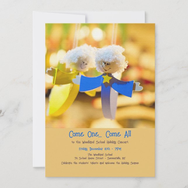 Convites Enfeite de Anjo (Frente)