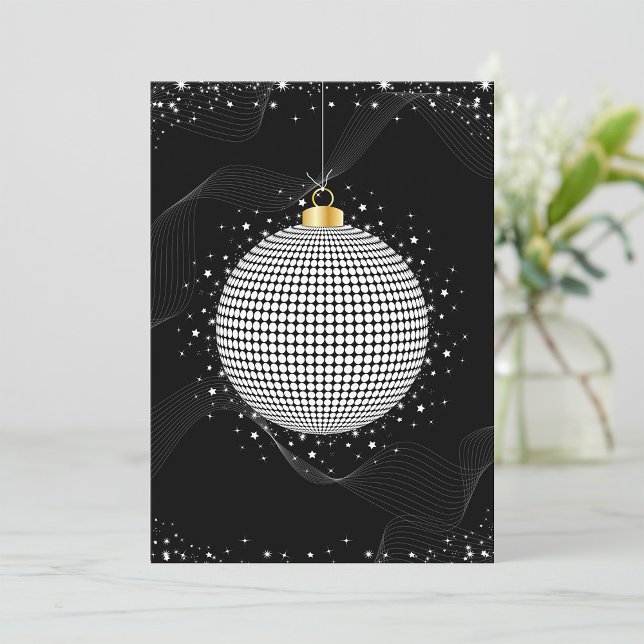 Convites Enfeite de Natal em forma de Bola de Discoteca Ele (Criador carregado)