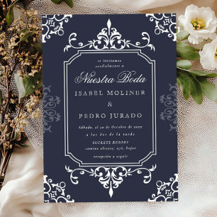 Convites Enfeite Naval Branco Vintage Nossa Noiva Casamento