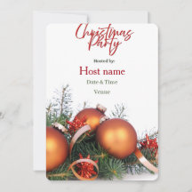 Enfeites de Bronze e Laranja Natal