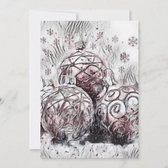 Convites Enfeites de Natal Antigos Ornamentos Pedra Coa (Frente)