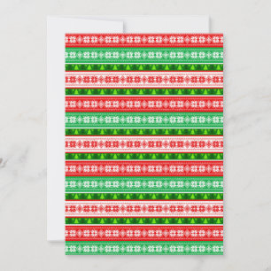 CONVITES ENFEITES DE NATAL DESIGN VERMELHO BRANCO VERDE