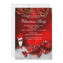 Enfeites de Ouro Vermelho Champanhe Festa de Natal