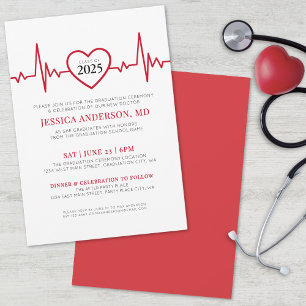 Convites Enfermagem Elegante Graduação na Faculdade de Medi