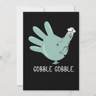 Convites Enfermeira de Urgência Peru Gobble Squad Enfermeir
