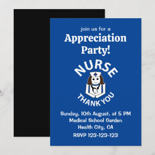 Convites Enfermeira Obrigado Enfermeira Apreciação