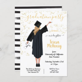 Convites Enfermeiro de Retrato Personalizado Graduação Médi