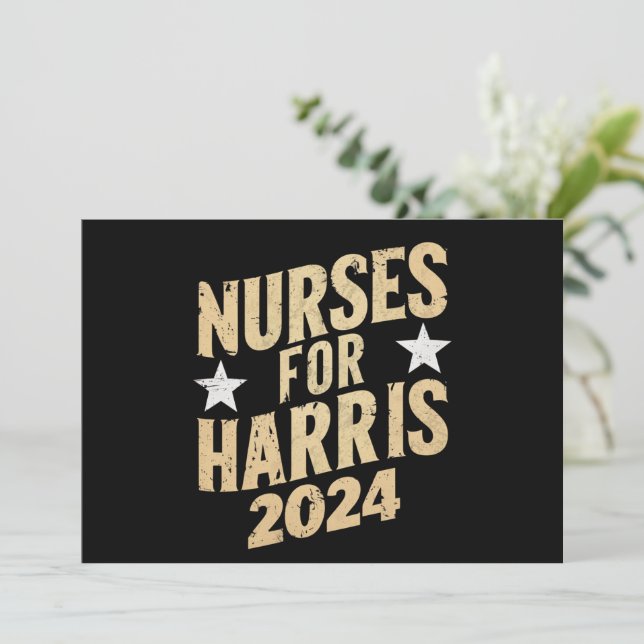 Convites Enfermeiros Para Harris 2024 EUA (Em pé/Frente)