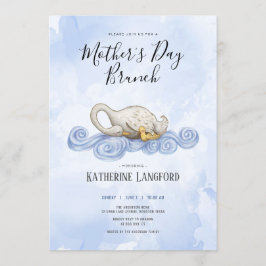 Convites Engate do dia de as mães de aquarela