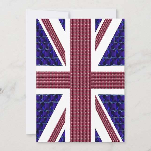 Convites  England Flag, Reino Unido Excelente (Frente)