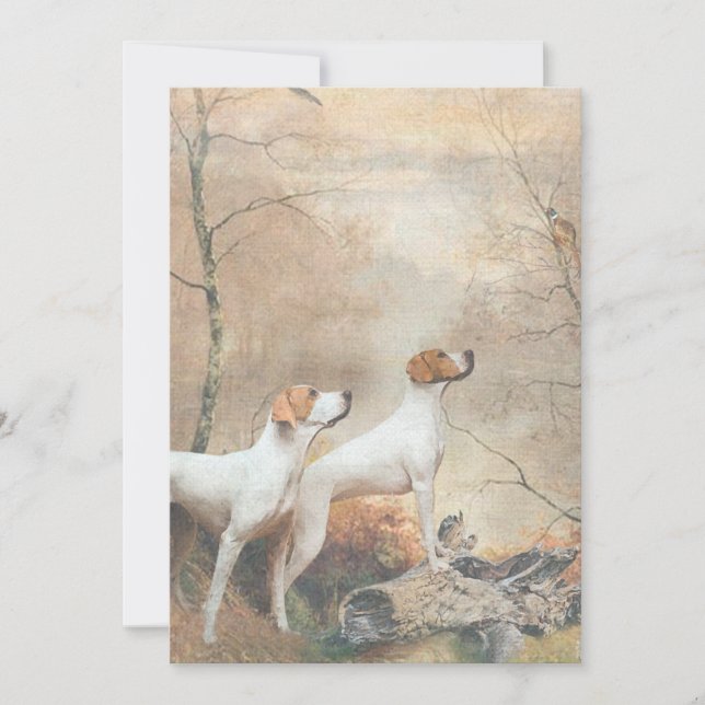 Convites English Pointer  (Frente)