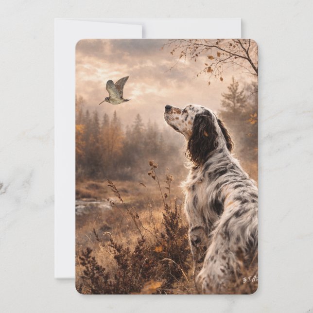 Convites English Setters (Frente)