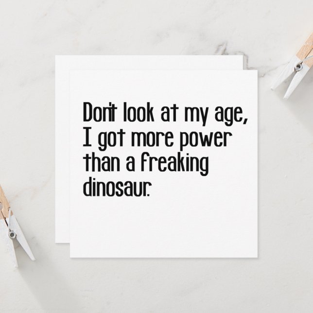 Convites engraçada, forte e velha, dizendo citações (Frente/Verso In Situ)