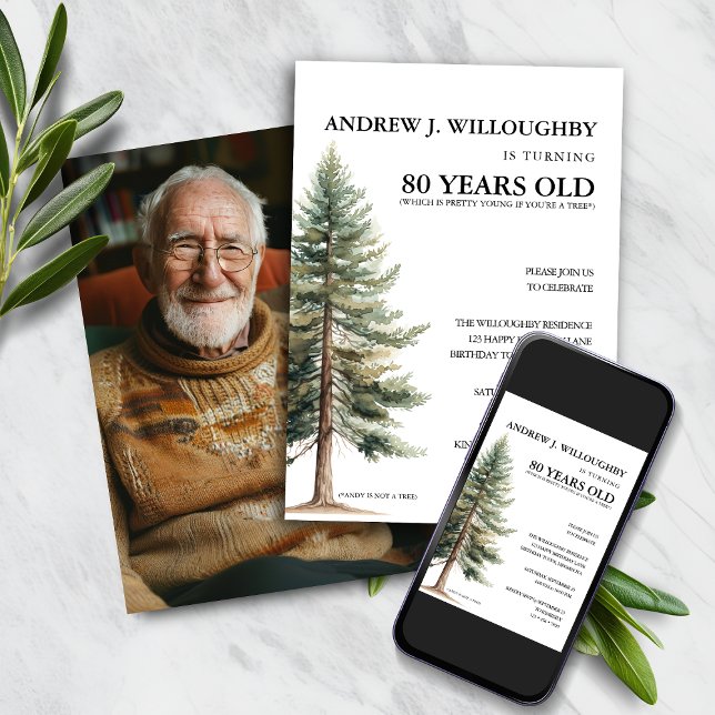 Convites Engraçado 80 Birthday (Criador carregado)