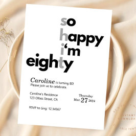 Convites Engraçado 80 Birthday Engraçado Humor Hilariary