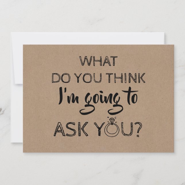 Convites Engraçado Bridesmaid / Proposta de Madrinha de cas (Frente)