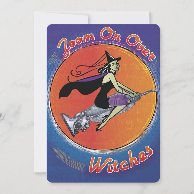 Convites Engraçado Bunco Halloween (Frente)