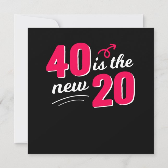 Convites Engraçado Celebração de aniversário de 40 anos beb (Frente)