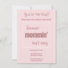 Convites Engraçado Dia de as mães Brunch