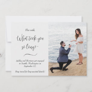 Convites Engraçado Ela Disse "O Que Demorou Tanto" Foto Env