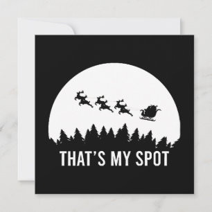 Convites Engraçado Esse É Meu Lugar Sessão de Natal Papai N
