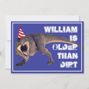 Convites Engraçado mais velho que diirt T-Rex 