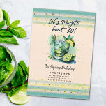 Convites Engraçado Mojito cerca de 30 aniversário de 30 ano<br><div class="desc">Um modelo de convite de festas engraçado para mulheres com pintura aquosa de um copo de mosquito. Um aniversário de 30 anos humorístico convite para uma mulher no seu trigésimo aniversário comemorando com um aniversário de coquetéis,  uma festa de coquetéis... </div>