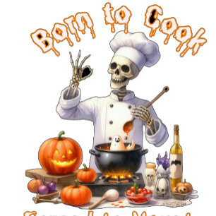 Convites Engraçado Nascido para Cozinhar Forçado a Assombra