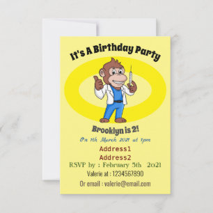 Convites Engraçado orangotango macaco