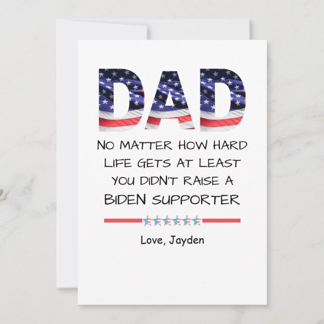 Convites Engraçado Pai que você não criou um liberal (Frente)