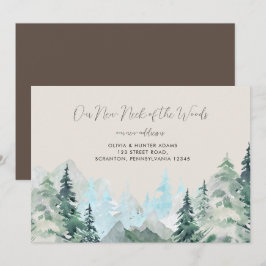 Convites Engraçado Pescoço Russo da Floresta Anunciando Mov