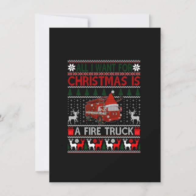 Convites Engraçado Que Eu Quero No Natal É Um Caminhão De F (Frente)