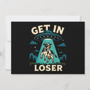 Convites Engraçado Rapto De Vacas Por OVNI