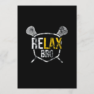 Convites Engraçado ReLAX, Irmão Lacrosse, Dizendo Que A V