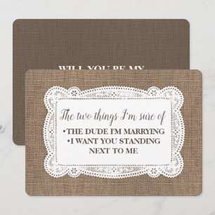 Convites Engraçado Russo Bridesmaid / Proposta de Madrinha 