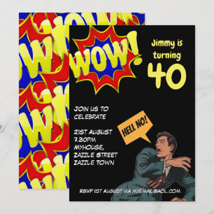 Convites ENGRAÇADO Sobre os Convidados de Aniversário de 