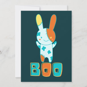 Convites Engraçado Spookie Bonito Halloween Kawaii Boo Bunn