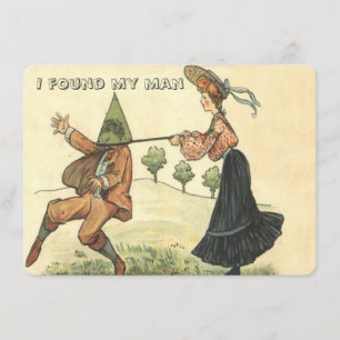 Convites Engraçado ter encontrado meu homem