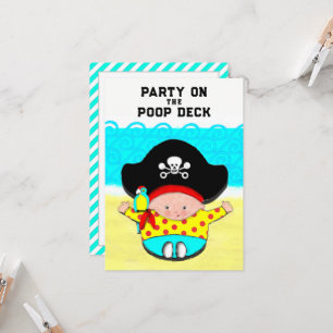 Convites Engraçados Para Bebês Piratas