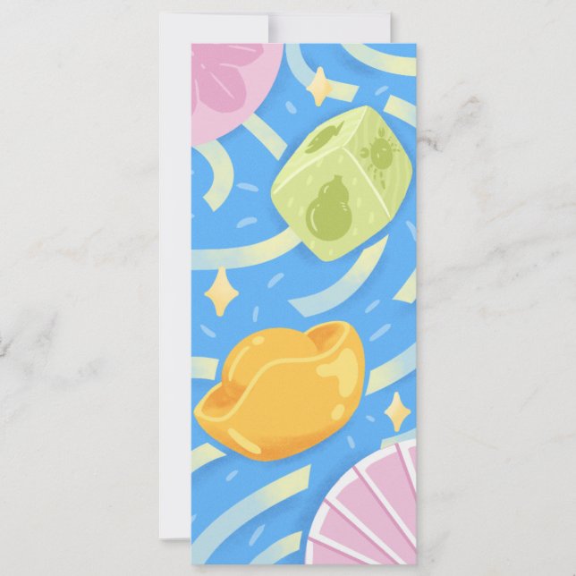 Convites Enjoy The Lucky Game - Funky Cute Style (Frente)