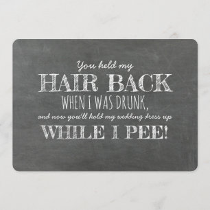 Convites Enquanto eu peço uma proposta de Bridesmaid engraç