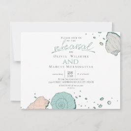 Convites Ensaio | Coral e Teal Modernos