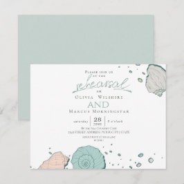 Convites Ensaio | Coral e Teal Modernos