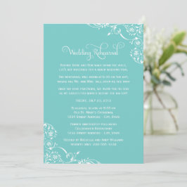 Convites Ensaio de Casamento Aqua Flourish