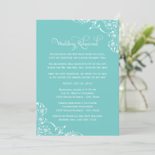 Convites Ensaio de Casamento Aqua Flourish