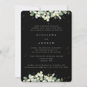 Convites Ensaio de Casamento Black Snowberry+Eucalipto