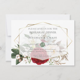 Convites Ensaio De Casamento | Borgonha Peony Floral Spray